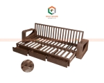 Ghế sofa bed gỗ tự nhiên óc chó SF-029